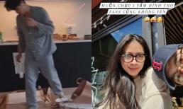 Hiếm hoi mới thấy Ngô Thanh Vân khoe cận mặt bạn trai Huy Trần đang chăm chỉ làm việc nhà