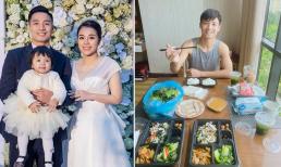 Trung vệ Bùi Tiến Dũng khoe bữa ăn nơi cách ly, đếm từng ngày để được gặp vợ con sau 2 tháng xa cách