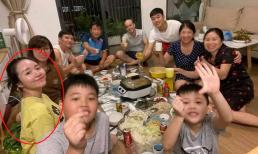 Lương Xuân Trường vui vẻ ăn uống cùng gia đình, nghi vấn bà xã hot girl đang mang bầu