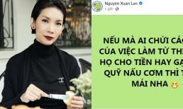 Bị 'hỏi khó' về chuyện từ thiện của Hoài Linh, Xuân Lan có ngay pha đáp trả 'cực gắt' 
