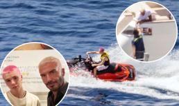 David Beckham bị cảnh sát 'hỏi thăm' vì quý tử vi vu trên môtô nước sai quy định 