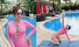 Diện đồ bơi khi mang bầu, vợ Chi Bảo được khen hết lời