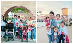 Con trai nuôi của Thanh Thảo về Mỹ, diện áo đôi đi chơi với mẹ ruột cùng dượng và em gái