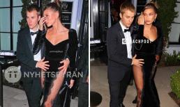 Hailey mặc đồ xuyên thấu táo bạo bảo sao Justin Bieber hai tay phải giữ khư khư lấy vợ