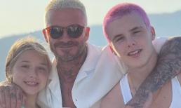 Harper và Cruz đích thị là 2 nhóc tì được David Beckham cưng nhất nhà vì giống bố như đúc 