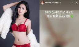Diễn viên Ngọc Trinh bất ngờ đăng ảnh bồn nước đầy máu sau cú sốc bị bạn trai cầu thủ 'cắm sừng'