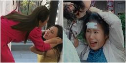 Cảnh đánh ghen phim Việt: Quỳnh Kool bị đánh suốt 8 tiếng, Thúy Ngân 'ăn' 20 cái tát