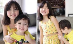 Cưng xỉu khoảnh khắc hai thiên thần nhà 'Mỹ nhân đẹp nhất Philippines' quấn quýt bên nhau 