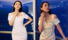 Cao Viên Viên khoe loạt ảnh trẻ trung thon gọn, nhưng nhìn vào hình chưa chỉnh sửa mới thấy bụng lùm lùm như đang có bầu