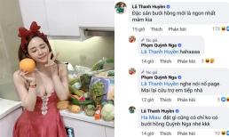 'Cá sấu chúa' Quỳnh Nga khoe vựa rau củ xịn xò giữa mùa dịch, thế nhưng Lã Thanh Huyền lại chỉ chú tâm vào 'cặp bưởi hồng'