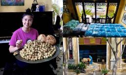 Diễn viên Kim Thư lấy mặt bằng ở nhà hàng làm nơi chứa rau củ từ thiện giữa mùa dịch