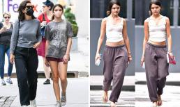 Ngoại trừ những lúc mix đồ đẹp như fashionista, Suri cũng có lúc ăn mặc lôi thôi, thiếu gọn gàng 