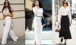 Đầu thu và cuối hè: Phụ nữ 30+ không nên ăn mặc quá xuề xòa, váy thắt eo hoặc quần tây thể hiện sự quyến rũ của phái nữ