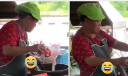 Nhìn cảnh người phụ nữ pha nước dùng, dân tình chưa cần ăn cũng thấy 'xây xẩm mặt mày'