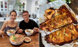 Từng không biết làm gì ngoài cắm nồi cơm, nay vợ Hoàng Bách tự tin nấu nhiều món ăn hấp dẫn như ngoài hàng