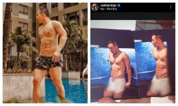 Vũ Khắc Tiệp diện độc nội y khoe bụng 6 múi nhưng cư dân mạng lục lại ảnh cũ 'ghẹo' 