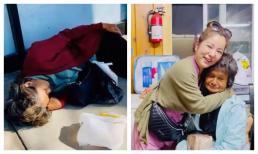 Kim Ngân bị phát hiện ngủ ngoài đường, đói đến không còn sức để nói