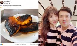 Đăng ảnh đồ ăn cháy khét nhưng lần này Hari Won hả hê tuyên bố: “Không phải tui nấu nha”