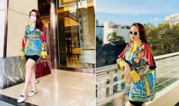 Ra đường, vợ của Chi Bảo lên đồ giấu bụng bầu 5 tháng siêu đỉnh