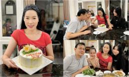 Trịnh Kim Chi đón sinh nhật giản dị nhưng ấm áp tại gia bên ông xã và 2 con gái