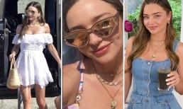 Cưới chồng tỷ phú có khác, Miranda Kerr dùng bộ trang sức sương sương cũng có giá tới hàng tỷ đồng