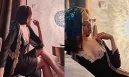 Lệ Quyên diện váy ngủ mỏng khoe vòng 1 gợi cảm khiến netizen 'không thể rời mắt'