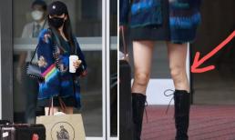 Dương Mịch gây choáng với đầu gối củ lạc, nhăn nheo ở ảnh chưa qua chỉnh sửa 