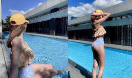 Bà xã nóng bỏng của Lâm Chí Dĩnh khoe sắc vóc U40 mà như thiếu nữ trong bộ đồ bơi, 'hack tuổi' không kém gì chồng 