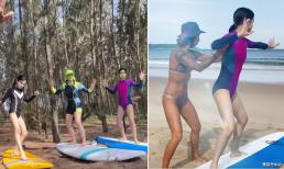 'Bom sex' gốc Việt - Chung Lệ Đề dẫn con gái đi nhặt rác trên bãi biển, netizen trầm trồ vì đôi chân miên man của hai người mẫu nhí 