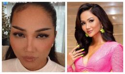 H'Hen Niê tự vẽ lông mày mùa dịch nhưng cái kết nhìn thật tan nát cõi lòng 