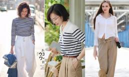 Trình diễn mốt thời trang cuối hè đầu thu, 4 cách mặc quần ống rộng tôn dáng mà vẫn sang chảnh của kiều nữ tuổi 40 