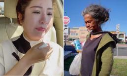 Nhìn thấy Kim Ngân lang thang đơn độc ngoài đường, Thúy Nga khóc thương cho số kiếp của đàn chị