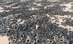 'Nghĩa địa lốp xe' lớn nhất thế giới với hơn 42 triệu chiếc lốp xe phế liệu đang gây kinh ngạc