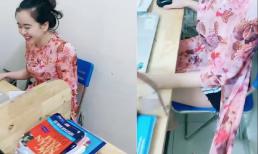 Cô giáo xinh đẹp bật mí phong cách thời trang khi dạy online: Trên áo dài thướt tha, dưới lại khiến tất cả bật ngửa