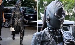 Kim Kardashian gây khó hiểu khi mặc trang phục da kỳ dị tới sự kiện giữa tin đồn tái hợp chồng cũ