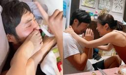 Pha Lê 'lầy lội' đưa chân lên mặt của ông xã và tiết lộ khiến dân tình 'ngã ngửa': 'May mà chồng em nó chịu được em'