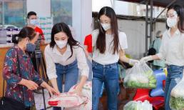 Hoa hậu Đỗ Thị Hà âm thầm đi làm từ thiện cùng Lương Thùy Linh, giữa lùm xùm bị Đỗ Mỹ Linh tỏ thái độ khó chịu trên thảm đỏ