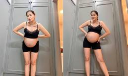 Mang thai đôi ở tháng thứ 7, Á hậu Diễm Châu được khen xinh đẹp, không bị phá nét