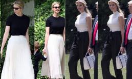 Quy tắc ăn mặc của con gái Donald Trump - Ivanka: Váy lưng cao cổ điển nhất, tôn lên vòng eo con kiến và tỷ lệ siêu mẫu! 