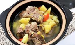 Hầm khoai tây không một giọt dầu, nước hầm xương ngon, thịt mềm, ăn một nồi hết veo