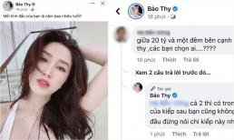 Bảo Thy bức xúc đáp trả gắt khi có khán giả bình luận so sánh 'một đêm ở cùng với 20 tỷ'