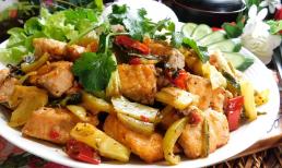 Công thức làm món cá hồi xào dưa chua lạ miệng, hấp dẫn