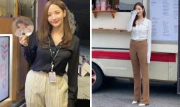 Học cách lên đồ kéo dài chân đơn giản nhưng hiệu quả không ngờ giống 'Thư ký Kim' Park Min Young