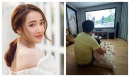 Trường Giang ôm con gái rượu ngồi xem Running man Việt Nam mùa 2, Nhã Phương ngậm ngùi làm phó nháy