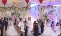 Cô dâu 'quẩy' hết mình cùng hội bạn thân ngay trên sân khấu đám cưới