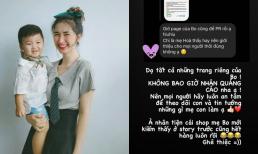 Hòa Minzy lên tiếng đính chính khi bị nói dùng trang của bé Bo để PR sản phẩm 