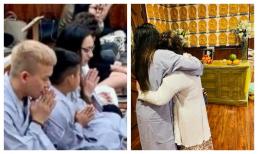 Vợ cũ Bằng Kiều cùng gia đình tổ chức lễ cầu siêu cho Phi Nhung tại Mỹ, con gái ruột hiếm hoi xuất hiện