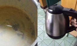 Nước đun sôi từ ấm điện như thế này còn 'độc' hơn nước đun sôi từ bình nóng lạnh, sử dụng lâu dài có hại cho cơ thể! 
