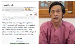 Dù ở ẩn, danh hài Hoài Linh vẫn bị cư dân mạng xấu tính chỉnh sửa đầy xúc phạm trên Wikipedia