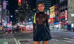 Check in trên đường phố Mỹ, khuôn ngực như phát sáng của Hoa hậu Tường Linh gây chú ý